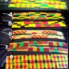 African Print Ankara Kente Necklace Choker neck Piece WT String Or Chain- Choose