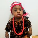 Kid's Traditional Lion Head Isiagu Short Sleeve Velvet Top Size Size 24 Month.