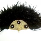 Black Traditional Igbo Nigerian Wedding Bridal Feather Fan. Feather Fan