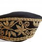 Quality Bead Embroidered Traditional kufi Velvet Hat cap. Igbo chief Ozo- Black
