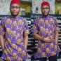 Green Traditional Nigerian Igbo Wedding Isiagu Lion Head Feni Fabric.By The Yrd