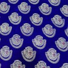 2.5 yards Royal Blue Velvet Isiqgu George wrapper .Traditional Isiagu Fabric