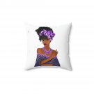 African Girl Beauty Faux Suede Square Pillow. Print On Both Sides