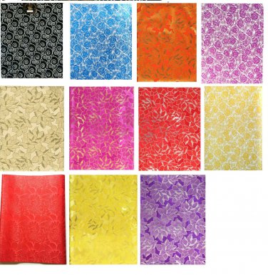 1 Pcs Embroidered African Headtie Sego Gele 2.5 Yards X 18"  #1- Choose Color