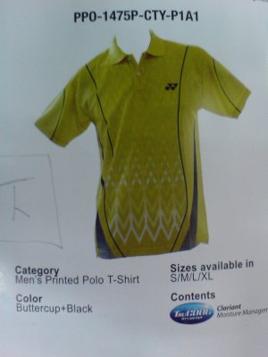 Yonex Men's Printed Polo Tees