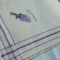 Waffle Weave 2 Kitchen Towels Embroidered Lavender Spring