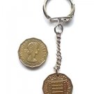 Keyring 3d Threepence 1961 QE II