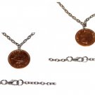 Necklace 1/4d Farthing 1955 Chain 30 inches with Clasp. Lovely gift item.