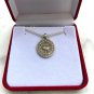 antique style silver coin old pendant necklace