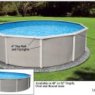 15' ROUND ABOVE GROUND SWIMMING POOL WITH LINER & FREE LED POOL LIGHT 48" DEEP BELIZE POOL