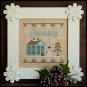 Country Cottage Needleworks - Cottage of the Month 01 - January Cottage - Cross Stitch Pattern