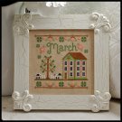 Country Cottage Needleworks - Cottage of the Month 03 - March Cottage - Cross Stitch Pattern