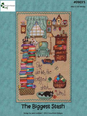 Cross Point Designs - The Biggest Stash - Cross Stitch Pattern