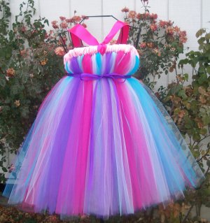 pink and violet tutu dress