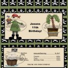 Pirate theme Birthday Candy Wrapper