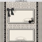 Black & Cream Candy Wrapper