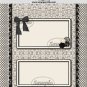 Black & Cream Candy Wrapper