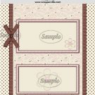 Pink & Brown Paisley Candy wrapper