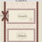 Pink & Brown Paisley Candy wrapper