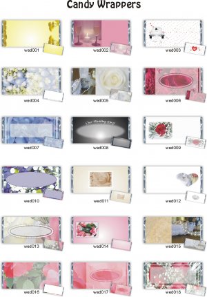 Variety Wedding Candy Wrapper