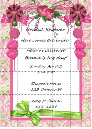 Pink & lime Bridal Shower