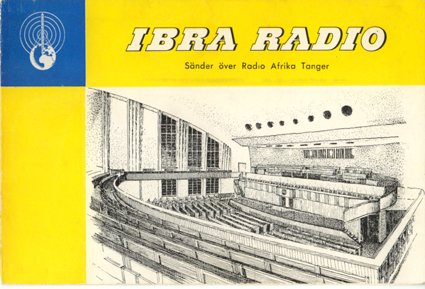 QSL 1958 IBRA RADIO Tanger - Sweden Shop