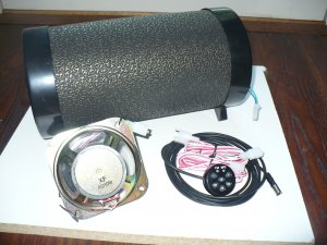 Stereo Motorcycle Car Subwoofer/Speakers with FM Radio PLUS USB slots for plugging iPod/MP3 Player