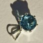 Apatite, 1.31 cts., Faceted Round, 7 mm.