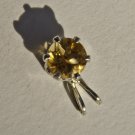 Citrine, .75 cts., Facet Round, 6 x 6 mm.
