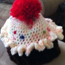 Handmade Crochet Cupcake Infant Hat