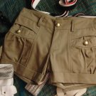 ** Shorts with Gold Buttons **