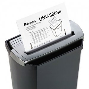 Universal Shredder Lubricant Sheets, 8-1/2" X 6", 36 Sheets/Pack