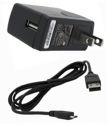 Huawei Original Home Wall AC Travel Charger Adapter with Black Micro USB Cable