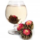 Flowering Tea Red Jasmine - Blooming Red Flower - Ball Herbal Tea - 400 Grams