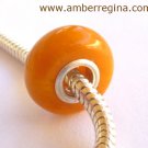 Baltic Amber Antique Butterscotch Light Caramel European Charm Silver bead