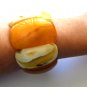 Unique Baltic Amber Butterscotch Bracelet 8.5"