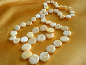 Baltic Amber Butterscotch Necklace Flat 28.5"