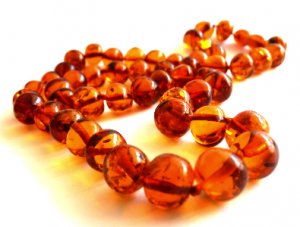 Baltic Amber Cognac Necklace Ball Beads