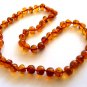 Baltic Amber Cognac Necklace Ball Beads