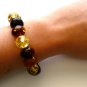 Baltic Amber Ball Bracelet Multicolored Stretch 7.5"