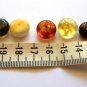 Baltic Amber Loose Pierced Beads: Butterscotch, Yellow, Cognac, Cherry, Green