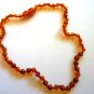 Baltic Amber Baby Teething Necklace Cognac Ball Beads