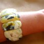 Baltic Amber Bracelet Royal White with Inclusions 8"