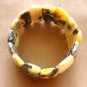 Baltic Amber Bracelet Royal White with Inclusions 8"