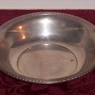 Silver Serving Bowl Decorative Fancy Vintage 1950s