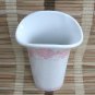 Fancy Pink & White Ceramic Vase Vintage 1980s FTD