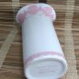 Fancy Pink & White Ceramic Vase Vintage 1980s FTD