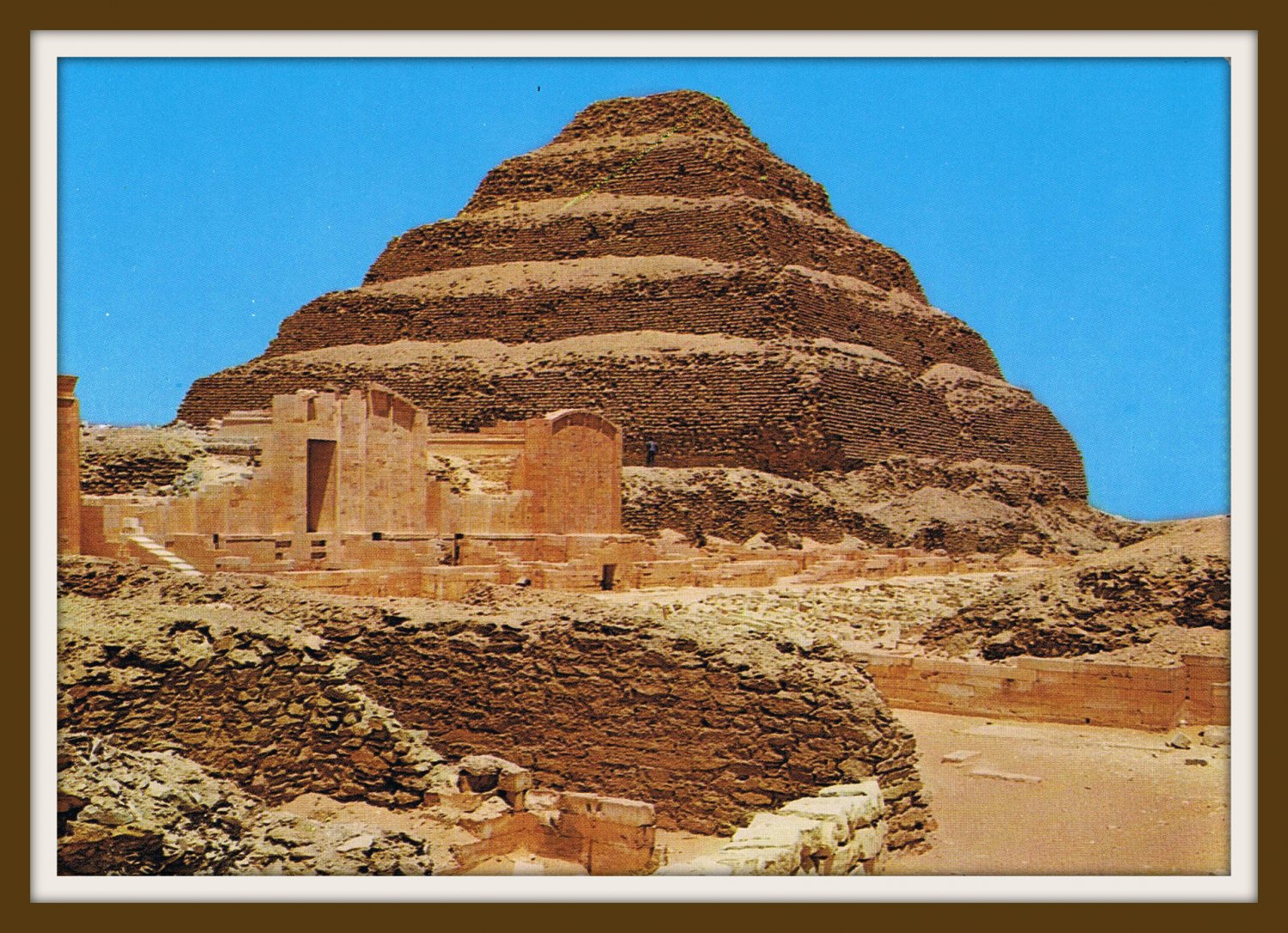 Vintage Postcard Egypt King Zoser's Step Pyramid