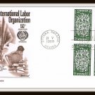 Commemorating International Labor Organization First Day Cover Issue 1969 Vintage Commemorating International Labor Organization First Day Cover Issue 1969 Vintage