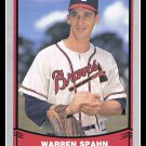 1988 Warren Spahn #109 Pacific Baseball Legends Trading Card 1988 Warren Spahn #109 Pacific Baseball Legends Trading Card